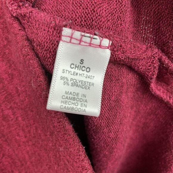Zenana Outfitters Red Vneck Tunic has Pockets Size Small - Picture 4 of 6